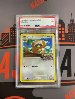 PSA 7 - Bibarel 16/16 2009 Pokemon RUMBLE - Pokemon - Image 1