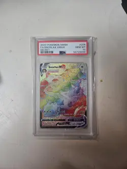 2020 Pokemon TCG Snorlax VMAX Full Art Sword & Shield Secret #206 PSA 10 - Image 1