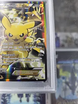 2016 Pokemon XY Black Star Pikachu Ex Promo Red & Blue #XY124 PSA 6 EX-MT - Image 5