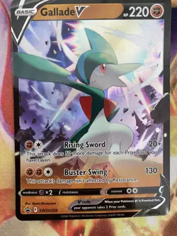 Pokemon TCG Gallade V SWSH Black Star Promos SWSH258 Holo Promo - Image 1