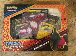 Pokemon TCG Crown Zenith Collection Regidrago V Box Factory Sealed New 820650851834 - Image 1