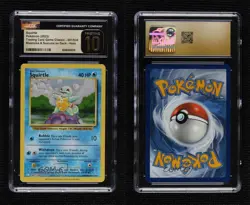 Squirtle Holo Pokemon TCG Classic Blastoise Deck (CLB) CGC 10 Pristine - Image 3