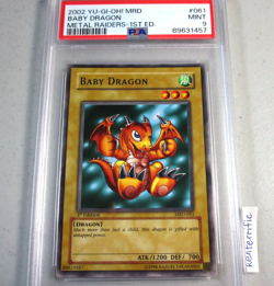 PSA 9 Baby Dragon MRD-061 1st Ed YuGiOh NA English 2002 Metal Raiders - Image 1