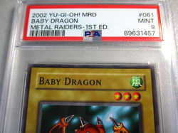 PSA 9 Baby Dragon MRD-061 1st Ed YuGiOh NA English 2002 Metal Raiders - Image 2