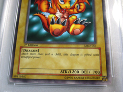 PSA 9 Baby Dragon MRD-061 1st Ed YuGiOh NA English 2002 Metal Raiders - Image 3