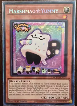 Yu-Gi-Oh! "MARSHMAO * YUMMY" DOOD-EN024 1st Edition, Secret Rare, new NM in hand - Image 1