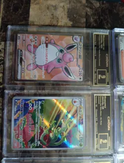 Pokemon TCG Lot of 7 Graded Cards, 4 CROWN, 1 CGC, 1 WCC, 1 AGS - Image 5