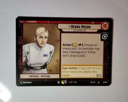 Star Wars Unlimited: Secrets Of Power -DEDRA MEERO #10 w/2 BONUS cards - Image 1