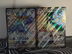 Jumbo Card Paldean Fates Promos Meowscarada 078 Quaquaval 084 Bundle - Image 1