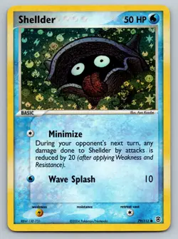 Shellder 79/112 EX FireRed & LeafGreen Reverse Holo Pokemon Card Near Mint - Image 1