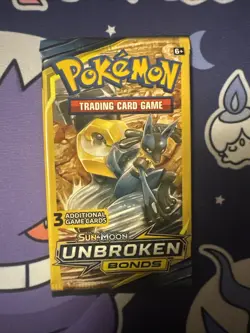 Pokemon - Unbroken Bonds - Sun & Moon - 3 Card Booster Pack - Image 1