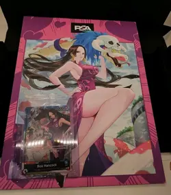 Boa Hancock One Piece PSA TCG Card & Magazine Sealed Promo Card - Image 1