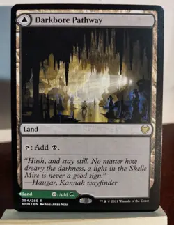 MTG Darkbore Pathway Slitherbore Pathway Kaldheim LP X1 Magic The Gathering - Image 1
