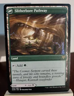 MTG Darkbore Pathway Slitherbore Pathway Kaldheim LP X1 Magic The Gathering - Image 2