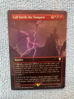 Call Forth the Tempest #0509 Borderless Rare Lord of the Rings MTG Near Mint - Image 1
