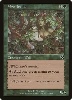Vine Trellis 1x MtG Mercadian Masques MMQ PLAYED - Image 1