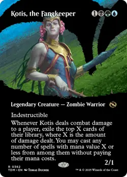 Kotis, the Fangkeeper (Borderless) [Tarkir: Dragonstorm] Foil Near Mint - Image 1