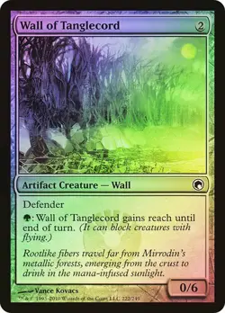 Scars of Mirrodin MTG FOIL Wall of Tanglecord Magic - Image 1