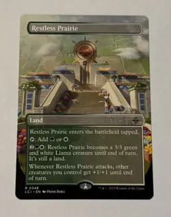 MTG Restless Prairie (Borderless) The Lost Caverns of Ixalan NM - Image 1