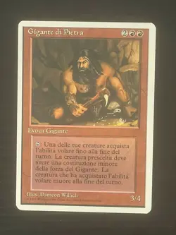 Magic MTG Italian Revised Stone Giant Artist Proof Near Mint - Only 50 Exist! - Image 1