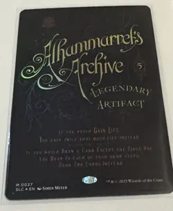1x FOIL Alhammarret's Archive MTG Encyclopedia Of Magic Secret Lair NM - Image 1