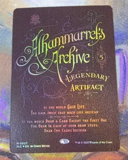 1x FOIL Alhammarret's Archive MTG Encyclopedia Of Magic Secret Lair NM - Image 1