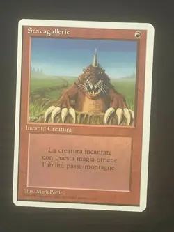 Magic MTG Italian Revised Burrowing Artist Proof Near Mint - Only 50 Exist! - Image 1