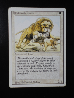 Savanna Lions Revised Edition LP Lightly Played MTG Magic the Gathering - Image 1