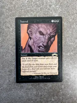 Magic The Gathering MTG Hatred - Exodus NM Unplayed - Image 1