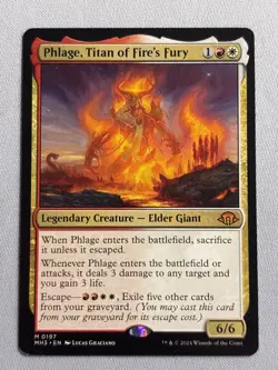 Phlage, Titan of Fire’s Fury - Modern Horizons 3 - LP MTG - Image 1