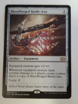 Bloodforged Battle-Axe - Double Masters 2022 - MTG - Image 1