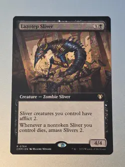 Lazotep Sliver (Extended Art) Commander Masters Regular - Image 1