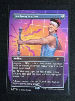 MTG Secret Lair Encyclopedia of Magic the Gathering Isochron Scepter RARE - Image 1