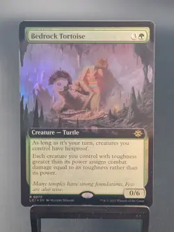 MTG - The Lost Caverns of Ixalan - Bedrock Tortoise - Extended Art - FOIL - Image 1