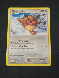 Hoothoot 85/130 Diamond and Pearl Regular Pokemon TCG Moderately Played - Image 1