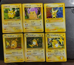 Pikachu Raichu Pichu Holo Base Set Japan Pokemon Card 1996 - Image 1