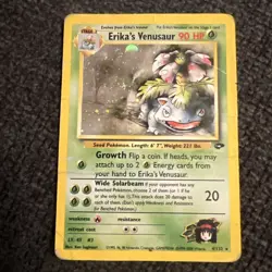 Pokemon TCG Erika's Venusaur 4/132 Holo Unlimited Pokemon Gym Challenge Hp - Image 1