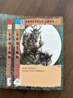 Blood Wars Basic LOT - 1995 TSR CCG - 184 Cards - All Unique - 16 Rares - NM/LP - Image 2