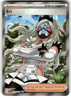 Pokemon Eri 199/162 Temporal Forces Scarlet & Violet Ultra Rare Full Art Trainer - Image 1