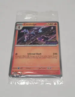 Pokemon Phantasmal Flames Staff Pre Release Sealed Promo Pack - Image 1