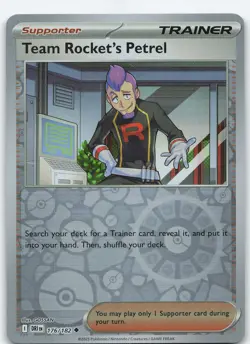 Team Rocket's Petrel - 176/182 Reverse Holo Destined Rivals NM Pokemon - Image 1