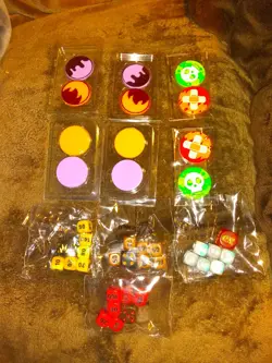 Pokemon TCG Elite Trainer Box ETB Contents Dice, Damage Counters - Lot Of 10 New - Image 1