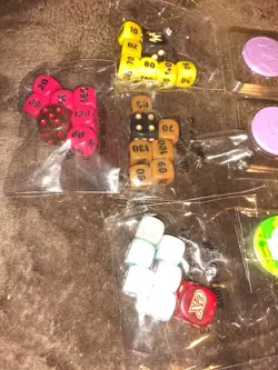 Pokemon TCG Elite Trainer Box ETB Contents Dice, Damage Counters - Lot Of 10 New - Image 2