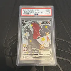 Pokemon TCG Charizard v Champions Path 79/73 Secret Rare PSA 9 - Image 1