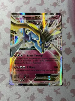 Xerneas EX (Shiny) XY149 Pokemon XY Black Star Promo Rare Holo TCG 2016 (LP+) - Image 1