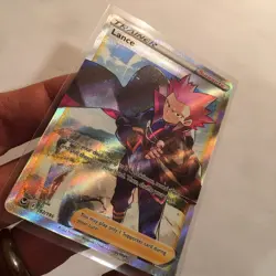 Pokemon Lance Full Art 192/195 Sword & Shield Silver Tempest Holo NM Pokemon TCG - Image 2