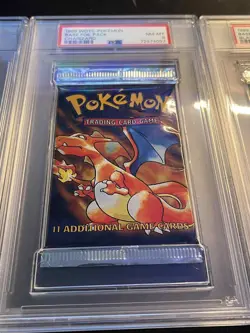 1999 WOTC Pokemon Base Foil Pack PSA 8 Charizard Blastoise Venusaur Set - Image 3