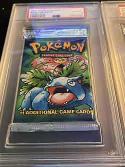 1999 WOTC Pokemon Base Foil Pack PSA 8 Charizard Blastoise Venusaur Set - Image 5