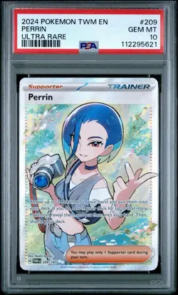 PSA 10 GEM MINT Perrin 209/167 Full Art Twilight Masquerade TWM #209 Pokemon TCG - Image 1