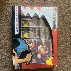 Pokemon TCG: Celebrations Collection Box Lance's Charizard V Oversize] (2021) 820650809392 - Image 1